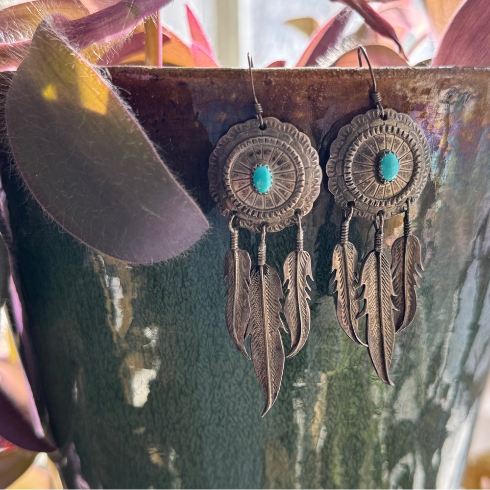 Sterling and turquoise earrings!